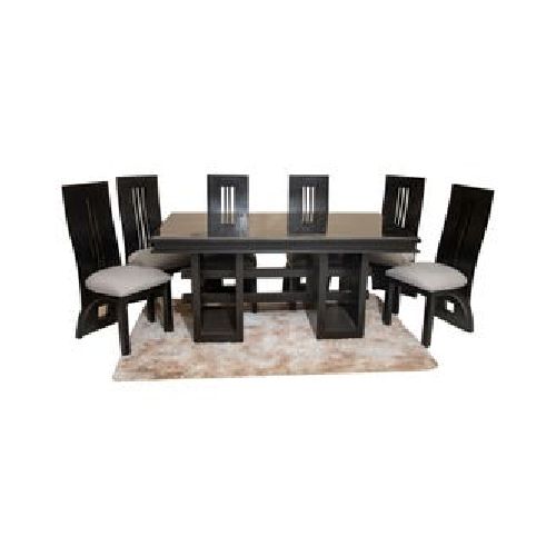 Juego De Comedor 6 Sillas Cafe Oscuro Muebleria Acurio Ref Jc006