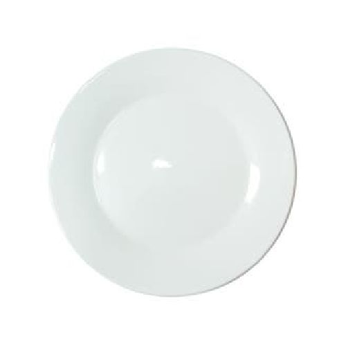 Plato Tendido De Ceramica 9'' Blanco Home Club