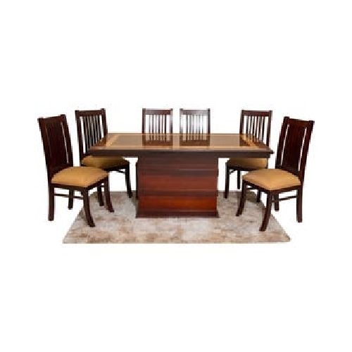 Juego De Comedor 6 Sillas Beige Muebleria Acurio Violin