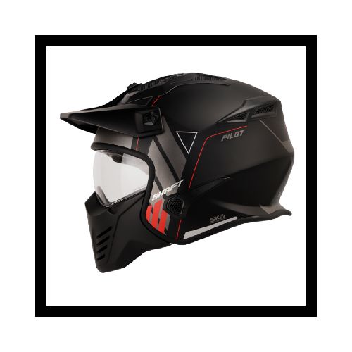 Casco para moto SHAFT 225 EXPERT N.M RJ VISOR TR