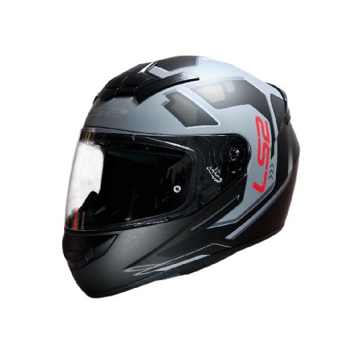 Casco para moto LS2 FF352 ROOKIE IRONFACE MATT BLACK GREY