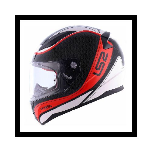 Casco para moto LS2 FF353 RAPID DEEPER WHITE BLACK RED