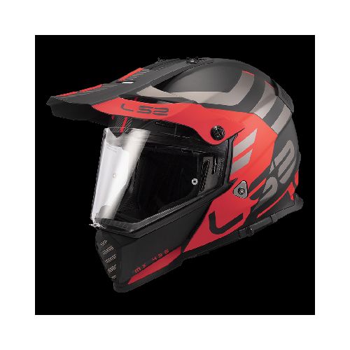 Casco para moto LS2 MX436 PIONEER EVO ADVENTURER M.B. RED