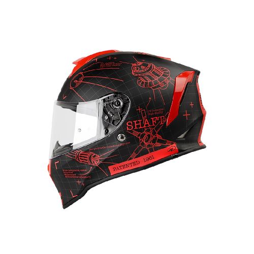 Casco para moto 551 BLUE PRINT N.M RJ VISOR TR