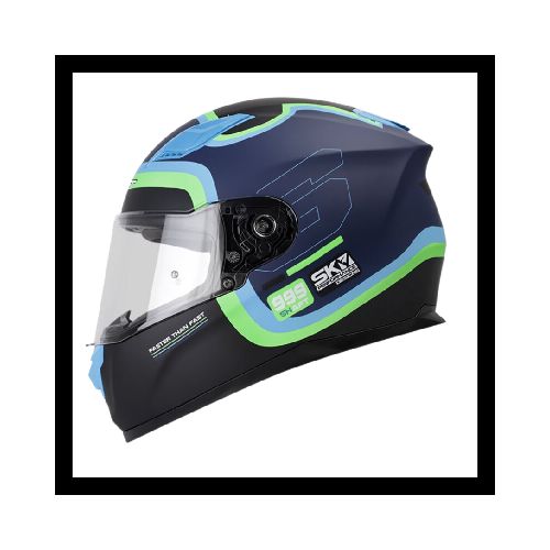 Casco para moto SHAFT INTEGRAL 520 RACE AZ.NAVY.M VD.N VISOR TR