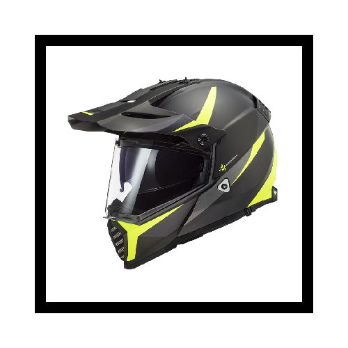 Casco para moto LS2 MX436 PIONEER EVO ROUTER HI VIS YELLOW