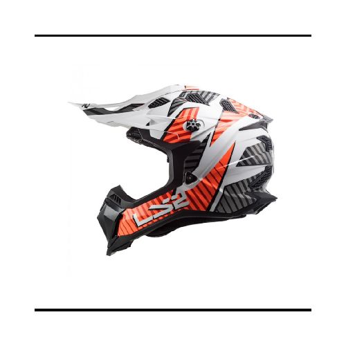 Casco para moto LS2 MX700 SUBVERTER EVO ASTRO GLOSS WHITE ORANGE