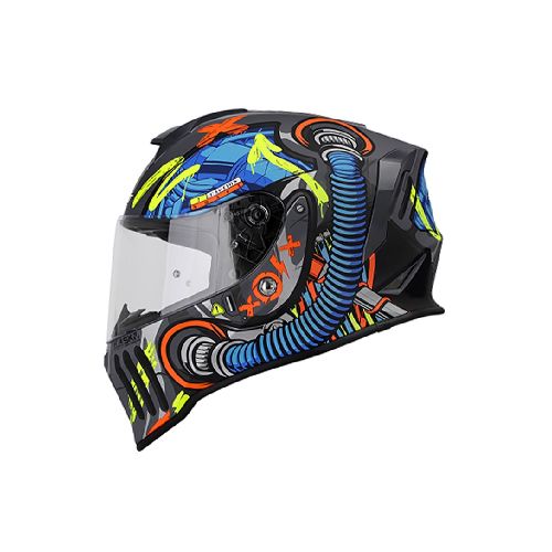 Casco para moto 551 DEUS EX MACHINA GR.M AZ VISOR TR