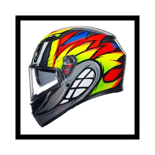 Casco AGV INTEGRAL K3 E2206 BIRDY 2.0 GREY / YELLOW / RED