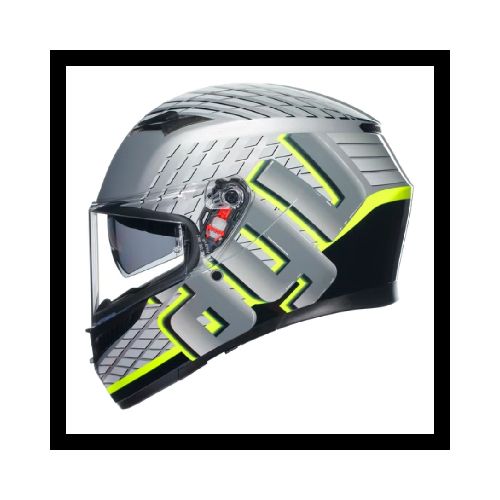 Casco AGV INTEGRAL K3 E2206 FORTIFY GREY / BLACK / YELLOW FLUO