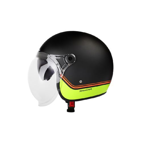 Casco para moto SHAFT ABIERTO 121 SCRAMBLER STRIPES N.M AM.N VISOR TR