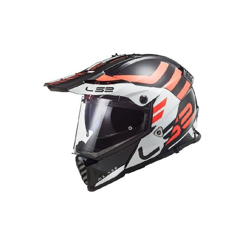 Casco para moto LS2 MX436 PIONEER EVO ADVENTURER BLACK WHITE