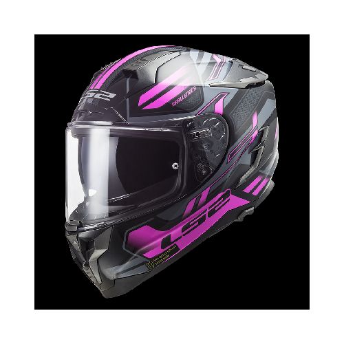 Casco para moto LS2 FF327 CHALLENGER SPIN BLACK TITANIUM FLUO PINK