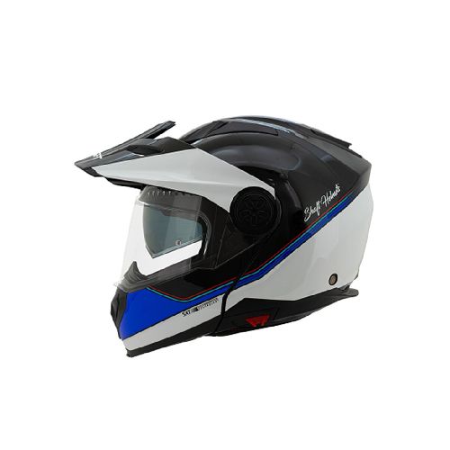 Casco para moto SHAFT 3700DV HALFTIME N.B. AZ