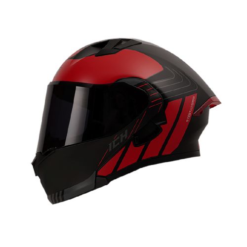 Casco para moto ICH ABATIBLE 3120DV HOLGER N.M RJ. VISOR SM