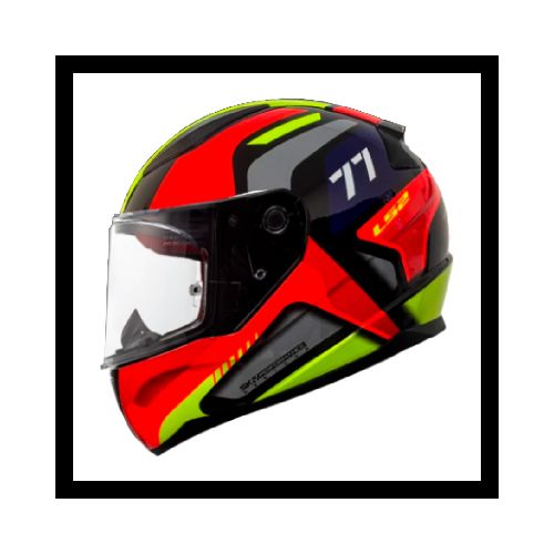 Casco para moto LS2 FF353 RAPID HYPER SPEED BLACK HI VIZ ORANGE