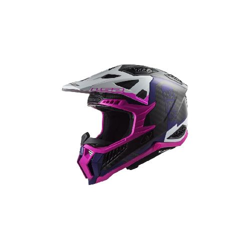 Casco para moto LS2 MX703 C X-FORCE VICTORY FLUO PINK VIOLET