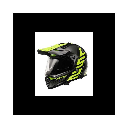 Casco para moto LS2 MX436 PIONEER EVO TROPHY BLACK HI VIZ YELLOW