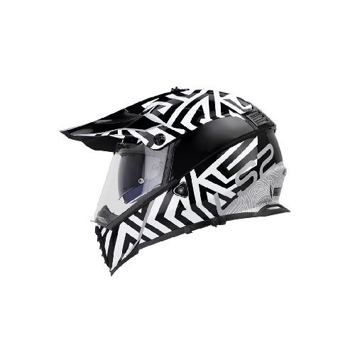 Casco para moto LS2 MX436 PIONEER EVO NOMAND BLACK WHITE