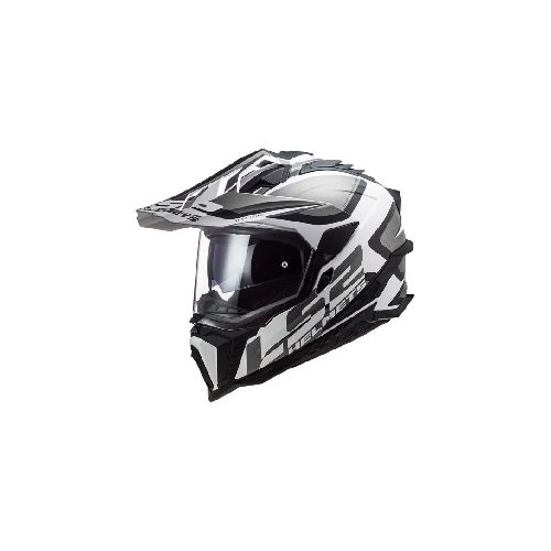 Casco para moto LS2 MX701 EXPLORER MATT BLACK WHITE