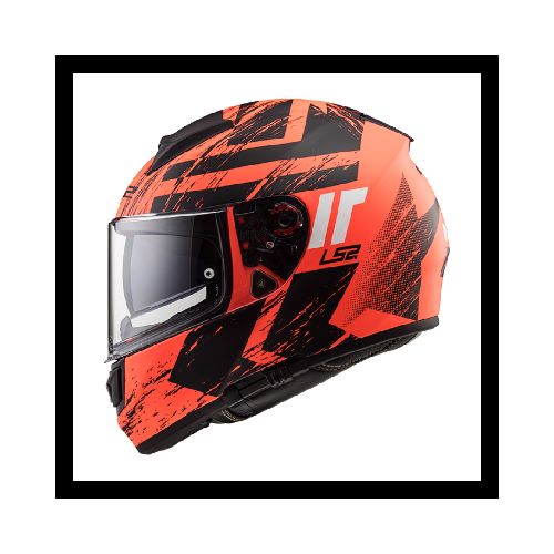 Casco para moto LS2 FF353 DEADBOLT MATT BLACK ORANGE