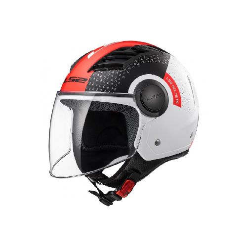 Casco para moto LS2 ABIERTO OF562 AIRFLOW CONDOR WHITE BLACK RED