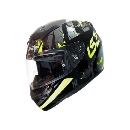 Casco para moto LS2 FF352 ROOKIE PALIMNESIS BLACK H-V YELLOW