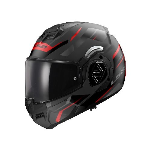 Casco para moto LS2 ABATIBLE FF906 ADVANT BEND MATT BLACK RED