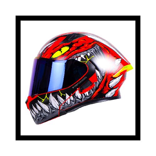 Casco para moto  ICH ABATIBLE 3120DV ALLIGATOR RJ.M GR VISOR IR.AZ