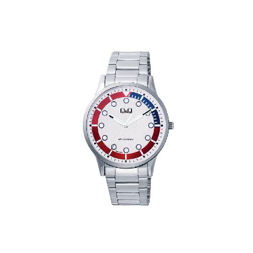 Reloj para Caballero Q&Q Q50B-001PY P8880 | 40 mm Resistente al Agua Color Plateado  