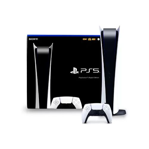 Consola Sony PS5 1TB Edición Digital + Mando Inalámbrico P8920 | Incluye Cable Hdmi Blanco - CRECOS