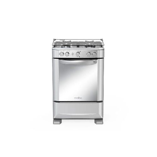 Cocina a Gas Mabe EM6040FG1 | 60 cm 4 Quemadores Easy Clean Color Silver - CRECOS