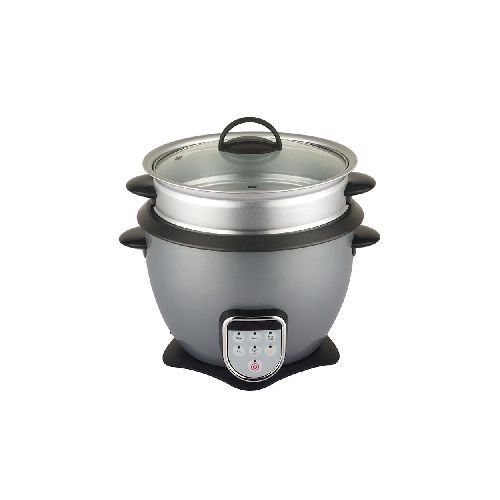 Olla Arrocera con Vaporera Digital Umco P8923 | 1.8 Litros 650 Watts Gris 5923-W - CRECOS