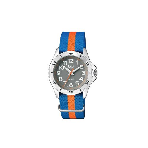 Reloj para Caballero Q&Q Q44B-004PY P8880 | 38 mm Resistente al Agua Color Azul, Naranja  