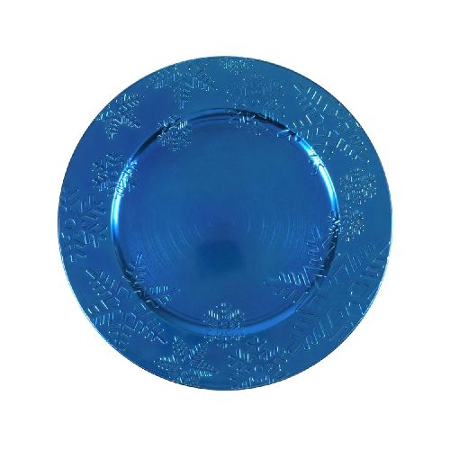 Plato Base Plástico Home Life ES22543 P8755 | 33CM Color Azul  