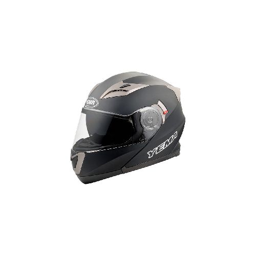 Casco Abatible Yema P8930 | Talla M Forro Extraible Color Negro Mate  