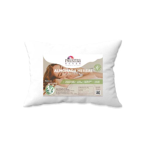 Almohada Prisma Hogar Herbal P8784 | 70 x 50 cm Color Blanco  