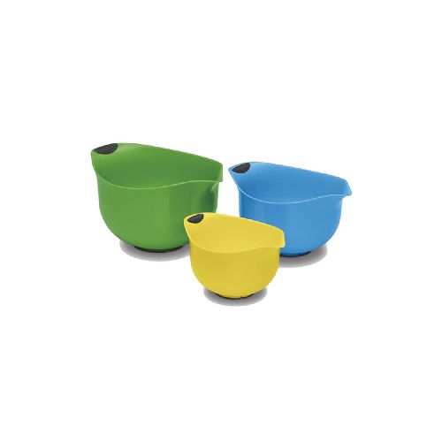 Set de Bowls Cuisinart CUI-CTG003MBM P8786 | 3 Piezas Fondos Antideslizantes Colores Variados  