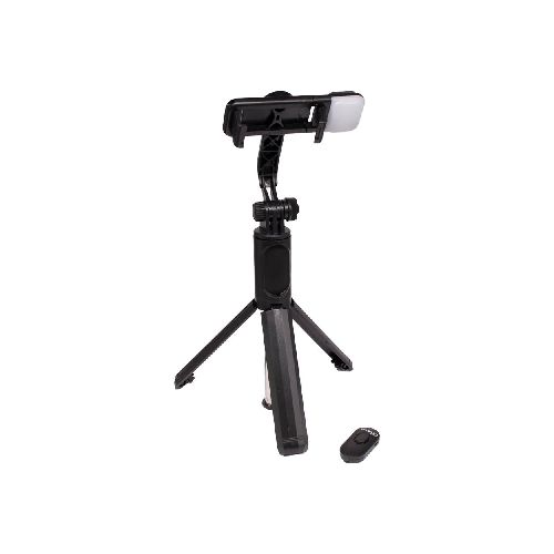 Selfie Stick Treqa 04 P86132 | Con Control Remoto y Luz LED Color Negro  