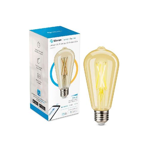 Foco LED Vintage Steren SHOME-124 P86396 | WIFI 4.5 WATTS Color Transparente  