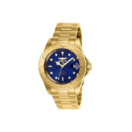 Reloj Para Caballero Invicta Pro Diver 26997 P8880 | 40 Mm Resistente Al Agua Color Dorado  