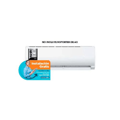 Aire Acondicionado Split Mabe MMT12CBWCCAX8 P8746 | 12000 BTU Ecológico Color Blanco  