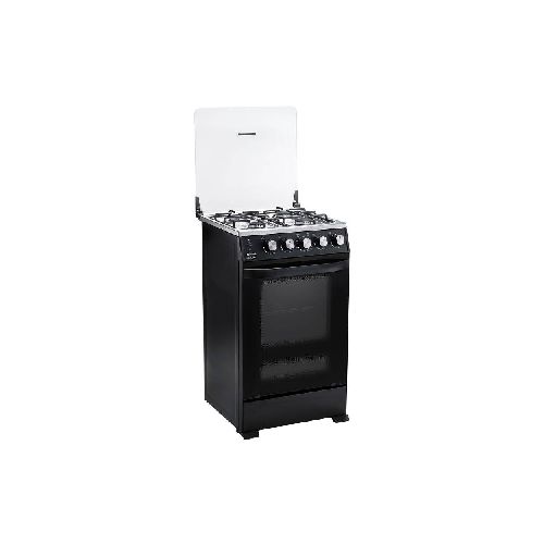 Cocina Ecoline Luciana P8896 | 21" 4 Quemadores Color Negro Mate  