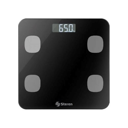 Balanza Digital Inteligente Steren SHOME-MED P86396 | Bluetooth Color Negro - CRECOS