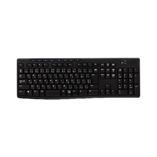 Teclado Inalámbrico Logitech K270 P8748 | Diseño Duradero Color Negro  