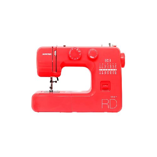 Máquina de Coser Janome 3112RD | 12 Puntadas Color Rojo - CRECOS