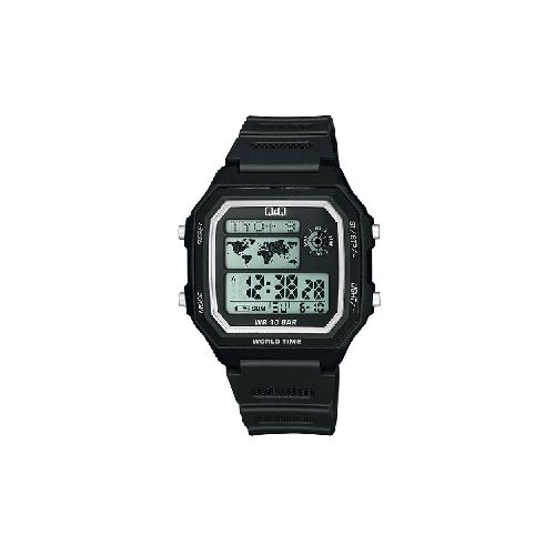 Reloj para Caballero Q&Q M196J001Y P8880 | 52.5 mm Resistente al Agua Color Negro  