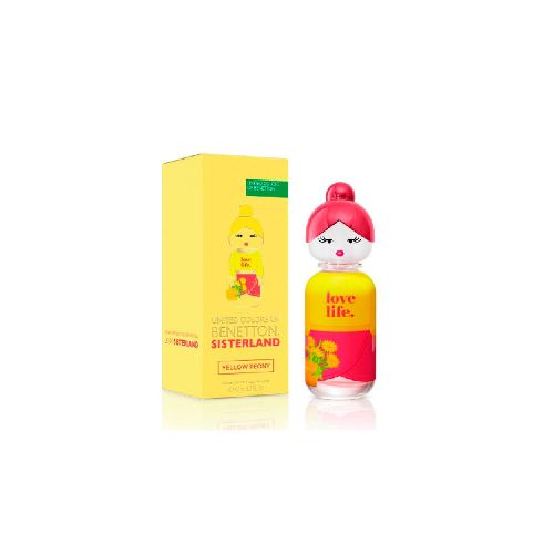 Perfume Para Dama Benetton Sisterland Yellow Peony EDT P8766 | 80 ml - CRECOS