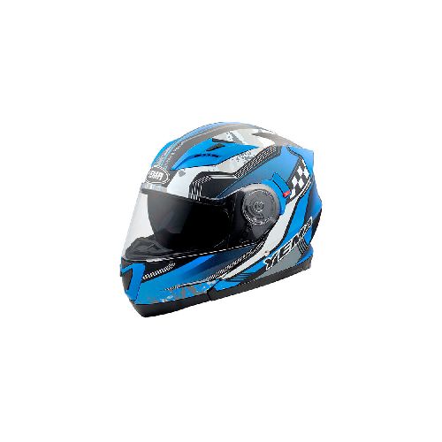 Casco Abatible Yema P8930 | Talla XL Forro Extraible Color Azul  