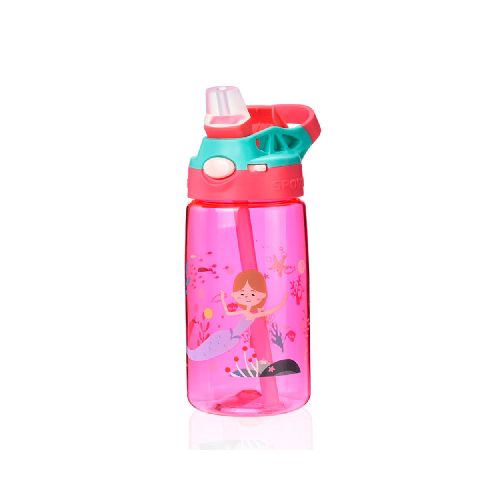 Termo Plástico Úpale P8906 | 500 ml Diseño Sirena Color Rosa  